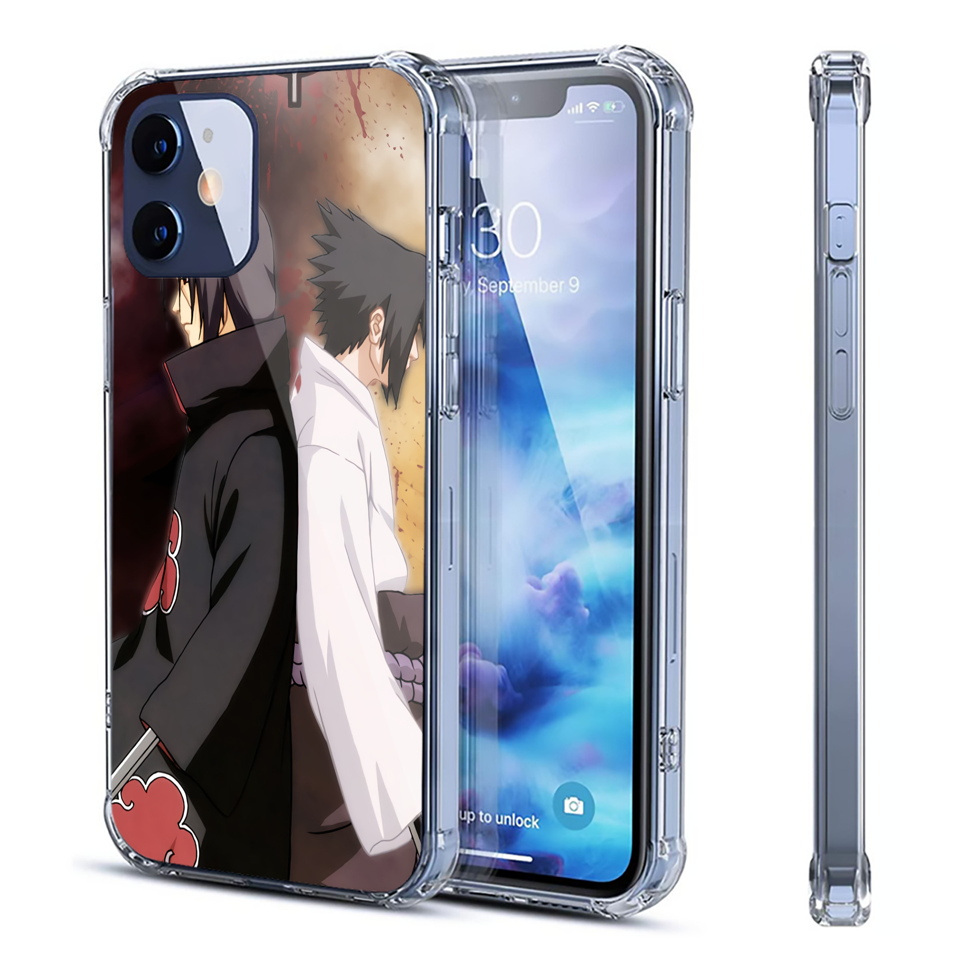 （画像用） NARUTO -ナルト- NARUTO -ナルト- 疾風伝 【iPhone 12シリーズ対応】透明スマホケース（クリアソフトケース）